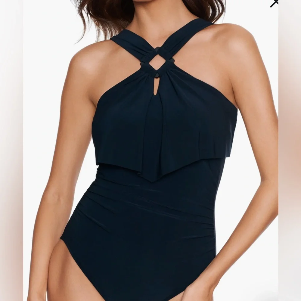 MAGICSUIT NWOT Halter Neck One-Piece Swimsuit SZ 8